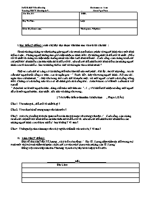Đề kiểm tra 1 tiết môn Ngữ văn Lớp 11 - Mã đề 01 - Trường THPT Đường An